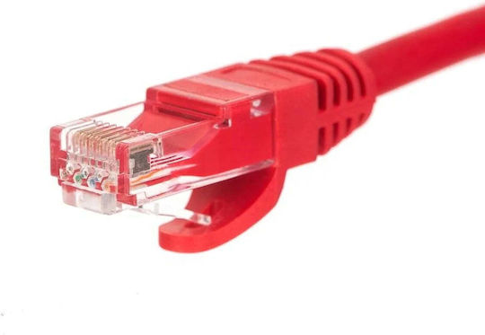 Netrack U/UTP Cat.5e (Gigabit) Мрежов Кабел Ethernet 1.5м Червен