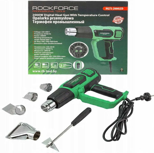 Електрически Топловъздушен Пистолет Дюзи 230v 50/60hz 2000w 60 350 600 Градуса 50 300 500 Л Мин