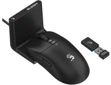 A4Tech R72 Ultra Duo Ασύρματο Gaming Ποντίκι 20000 DPI Μαύρο