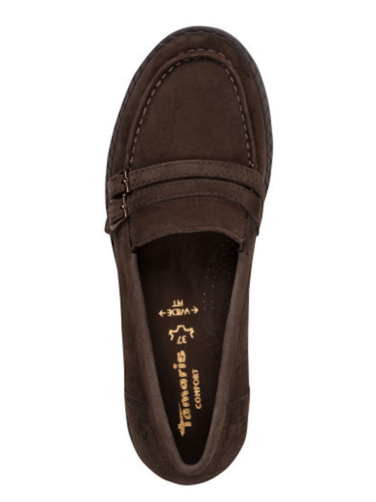 Loafers Dama din Piele Maro