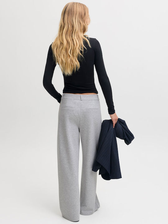 Damen Jogginghosen Breite Light Grau Melange