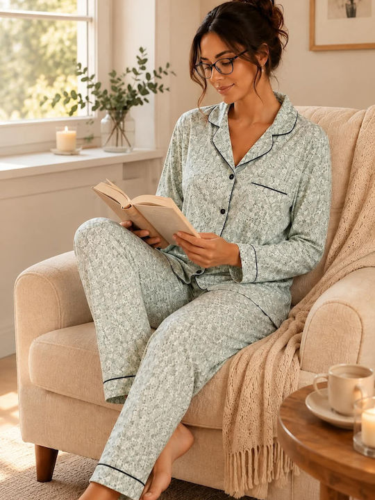 Elite Winter Women's Pyjama Set Mint