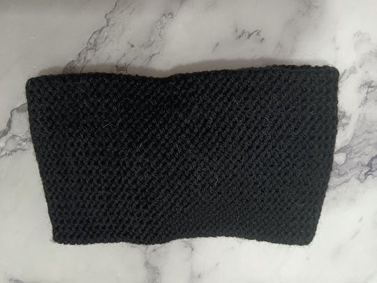Women's Knitted Headband in Black Colour