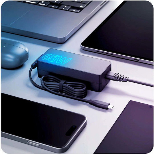 3MK Încărcător Laptop USB-C Universal 65W 20V Fără Cablu de Alimentare