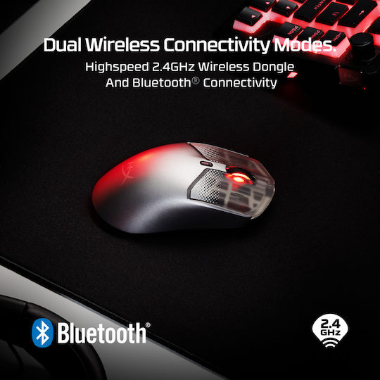 HyperX Pulsefire Haste 2 S Безжична RGB Геймърска Мишка 26000 DPI Сребриста