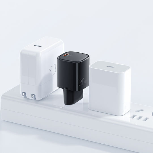 Mcdodo Handyladegerät mit USB-C Ausgangsanschluss und Kabel USB-C - Lightning 20W Schwarz (CH-4693)