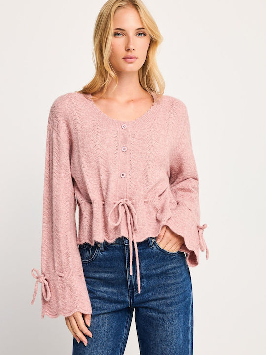 Women's Knitted Cardigan Purple