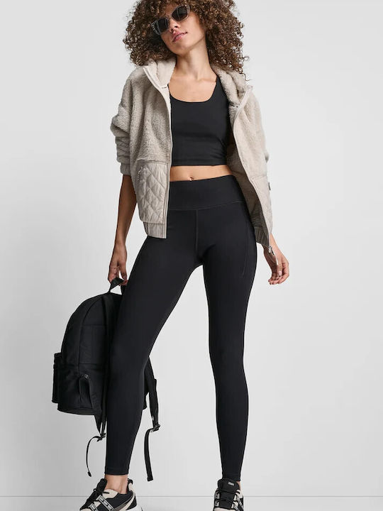Women's Brown Zip-Up Cardigan