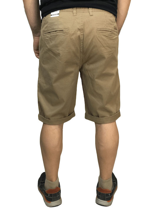 Herren Chino-Shorts Regular Fit Braun
