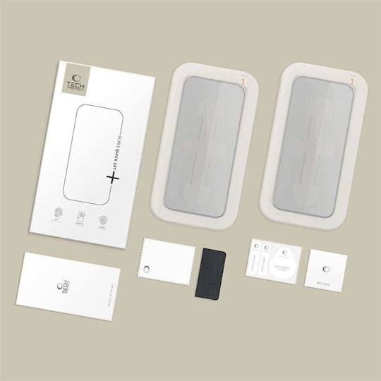 Hofi Tech-Protect Quick Set Spy+ Folie Protectie Telefon Privacy Iphone 12/12 Pro 2 Bucăți