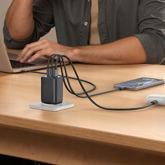 Mcdodo Φορτιστής Χωρίς Καλώδιο με Θύρα USB-A και 2 Θύρες USB-C 100W Power Delivery Λευκός (CH-0120)