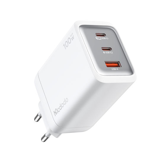 Mcdodo Φορτιστής Χωρίς Καλώδιο με Θύρα USB-A και 2 Θύρες USB-C 100W Power Delivery Λευκός (CH-0120)