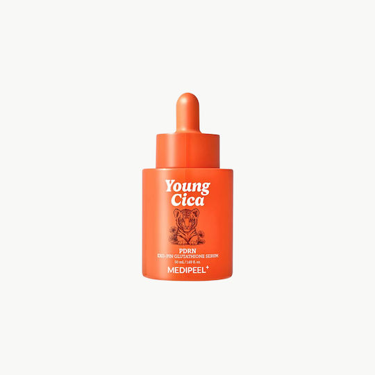 Medi Peel Young Cica PDRN Exo-Pin Glutathione Beruhigendes & Anti-Aging Serum für das Gesicht mit Centella Asiatica & Panthenol für Entgiftung & Aufhellung 50ml