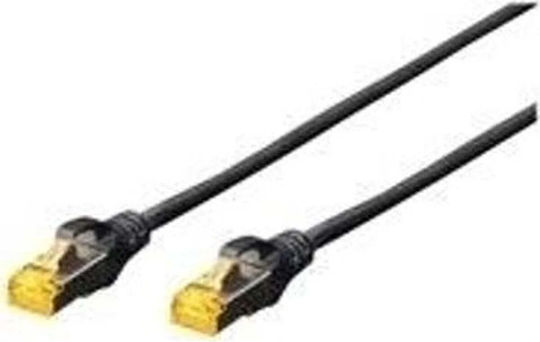 Digitus S/FTP Cat.6a (Gigabit) Καλώδιο Δικτύου Ethernet 0.5m Μαύρο