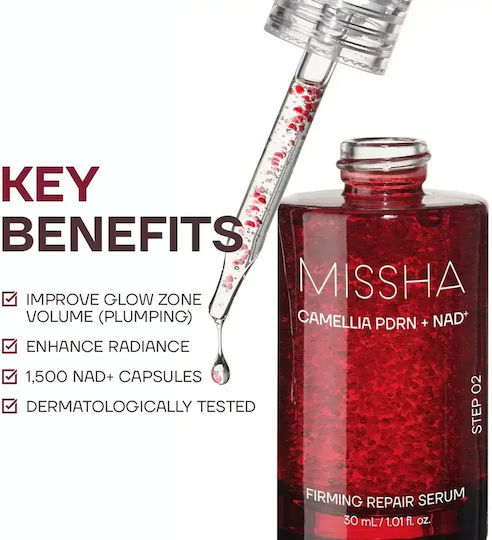 Missha Camellia PDRN NAD Renew Serum Booster Προσώπου με Νιασιναμίδη & Πεπτίδια για Σύσφιξη 30ml