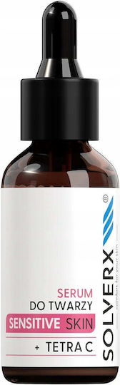 Solverx Ενυδατικό Serum Προσώπου με Βιταμίνη C & Υαλουρονικό Οξύ για Αποτοξίνωση & Λάμψη 30ml