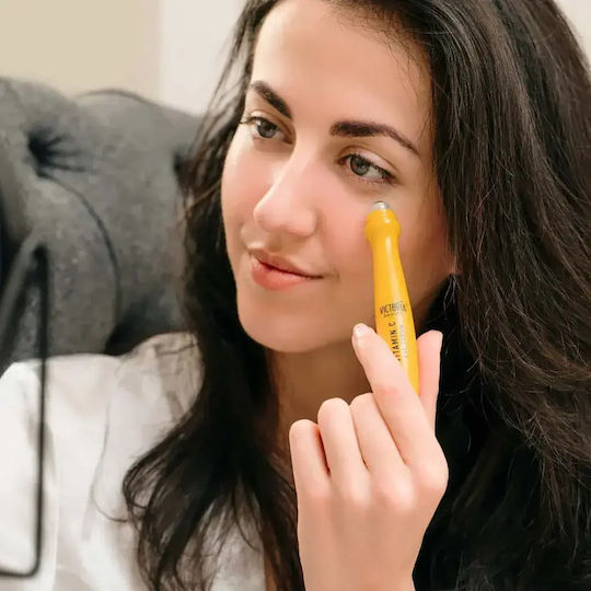 Serum Ochi Cu Retinol Și Vitamina C Pentru Cearcane Și Strălucire 15ml