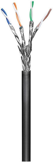 Goobay S/FTP Kat.6 Ethernet Netzwerkkabel 40m Schwarzes