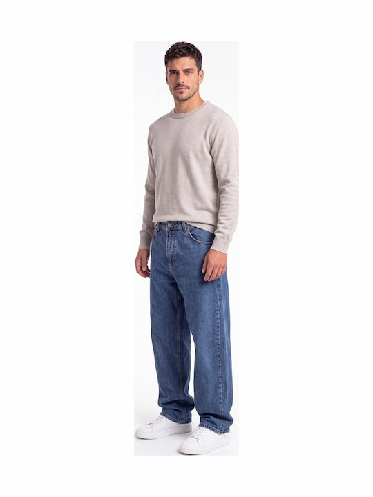 Jean Ανδρικό Παντελόνι Τζιν Loose Baggy Fit Μπλε
