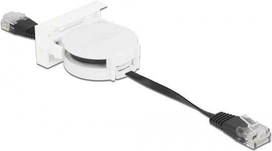 DeLock U/UTP Cat.5e Gigabit Мрежов кабел Ethernet 0.5m Черен