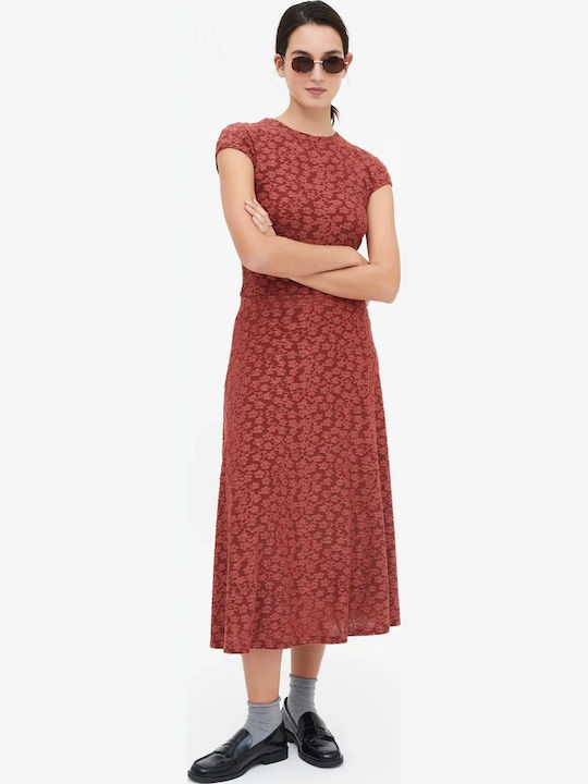 Fustă Midi Floral Maro Floral