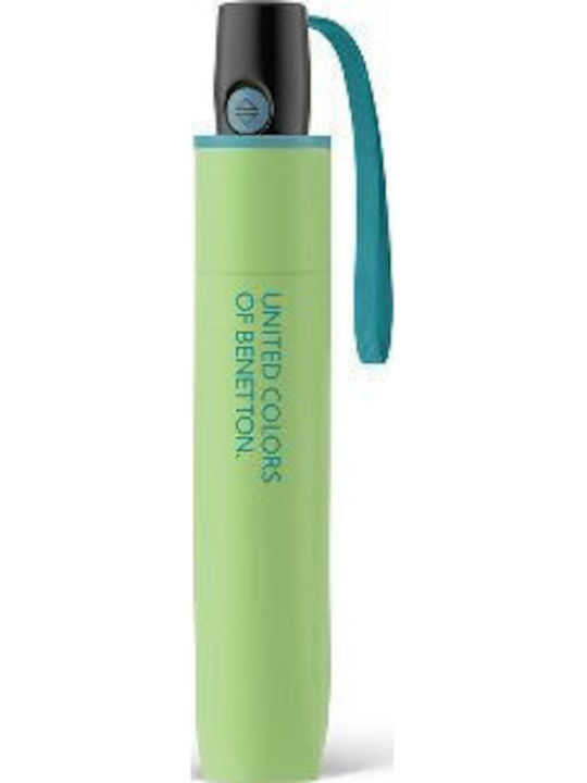 Benetton Umbrelă de Ploaie Automată Compactă Verde Benetton Umbrelă de Ploaie Automată Compactă Verde