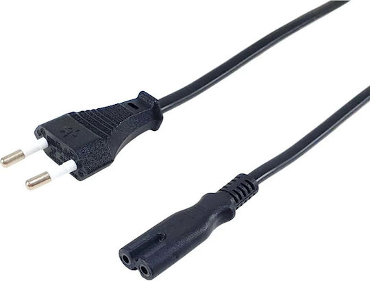 Equip Euro - IEC C7 Kabel 1.8m Schwarz (112160)