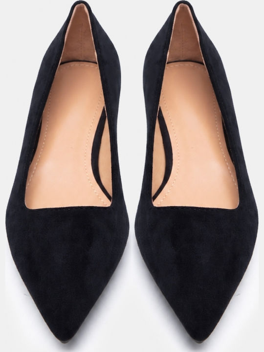 Women's Pointed Toe Black Ballerina Shoes