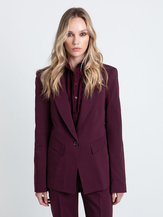 Toi&Moi Sacou Dama Cu Talie Burgundy