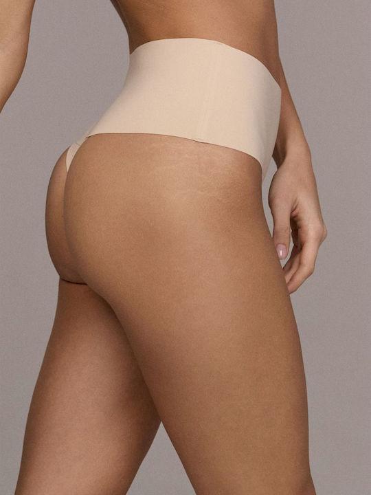 High Waist Women's String Nude