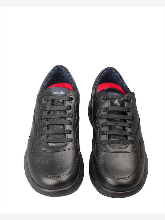 Schwarze Herren-Casualschuhe aus Leder