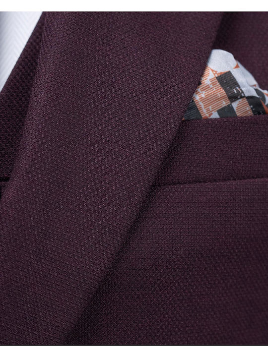 Costum bărbătesc Burgundy