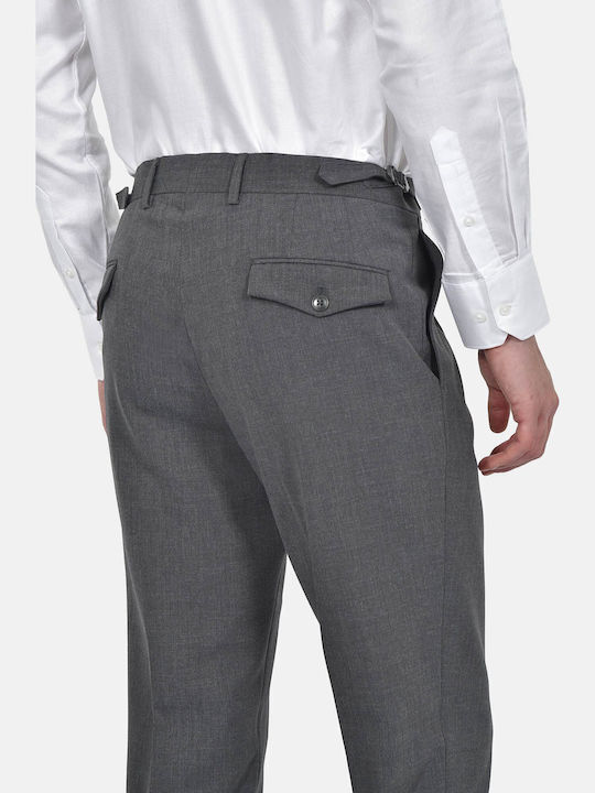 Winter Men's Suit with Vest Slim Fit Dark Grey