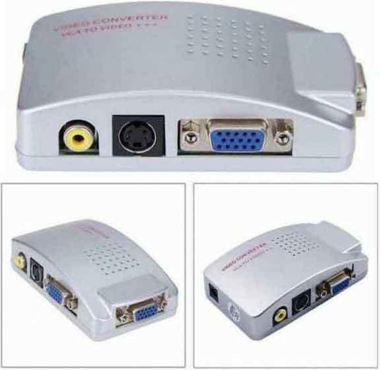 Andowl QY-V01 Конвертор VGA female към RCA / S-Video female