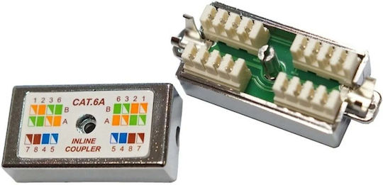 Съединител Rj-45 Външна Инсталация Roline Cat.6a Категория Ea Stp Сребърен