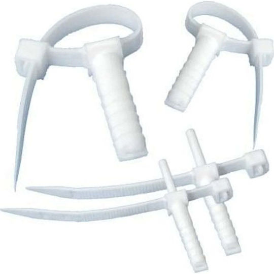 Elektro Plast Plastic Cable Ties in White Color (50 pcs) USMPK-6