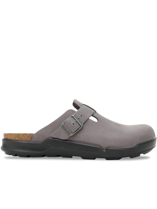 Bir Boston Leder Herren Hausschuhe Blau Anatomisch