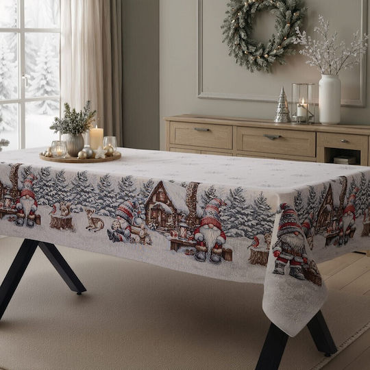 Teoran Herman Χριστουγεννιάτικο Τραπεζομάντηλο Υφασμάτινο 180x140εκ.