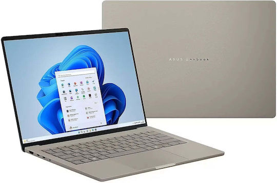 ZenBook A14 14" OLED FHD+ (Snapdragon-X2 Elite/16GB/1TB SSD/W11 Home) Iceland Grey (International English Keyboard)