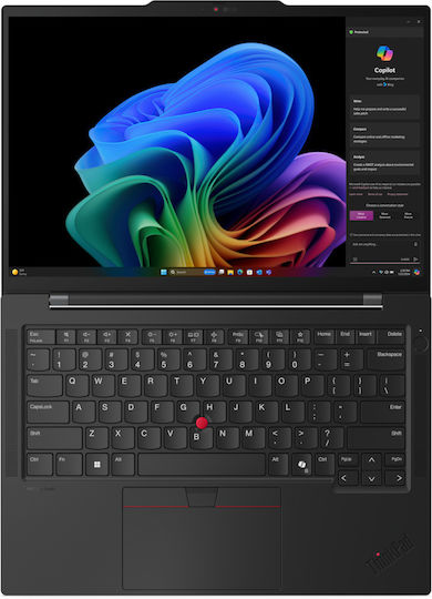 Lenovo ThinkPad T14s Gen 6 (Snapdragon) 14" IPS FHD+ Touchscreen (Snapdragon-X Elite X1E-78-100/32GB/1TB SSD/Windows 11 Pro) with 65W Charger (Greek Keyboard)