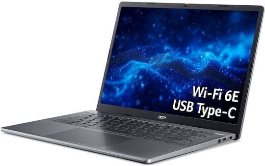 Chromebook Plus 514 CBE574-1T 14" IPS Touchscreen (Ryzen 5-7520C/8GB/256GB SSD/Chrome OS) Steel Grey (UK Keyboard)