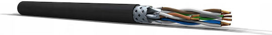 Montis S/FTP Cat.6a (Gigabit) Καλώδιο Δικτύου Ethernet 30m Μαύρο