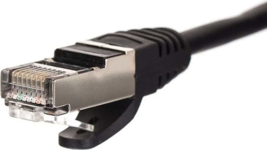 Netrack F/FTP Кат.6 (Gigabit) Мрежов Кабел Ethernet 1м Черен