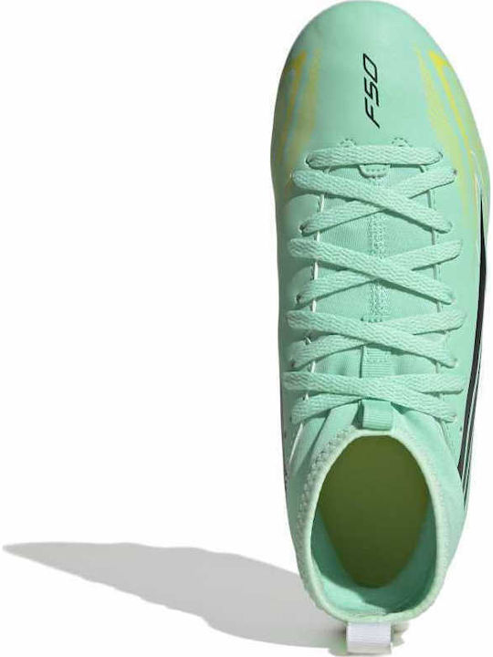 F50 Hyperfast Club FG Ghete de Fotbal Pentru Copii Cu Crampoane Bej