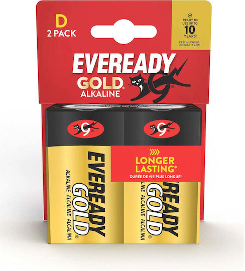 Eveready Gold Baterii Alcaline D 1.5V 2buc