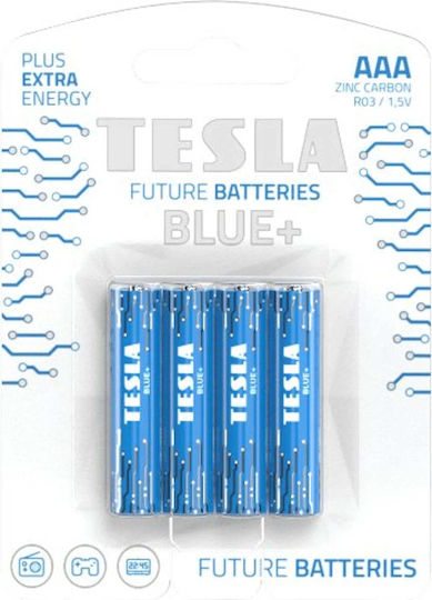 Tesla Batteries Blue+ Baterii Alcaline AAA 1.5V 4buc