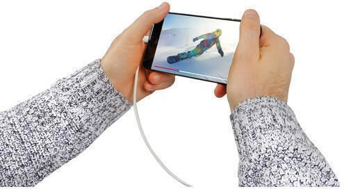 Lampa Unghi (90°) USB-A la Cablu Lightning Alb 1m (L3883.6)
