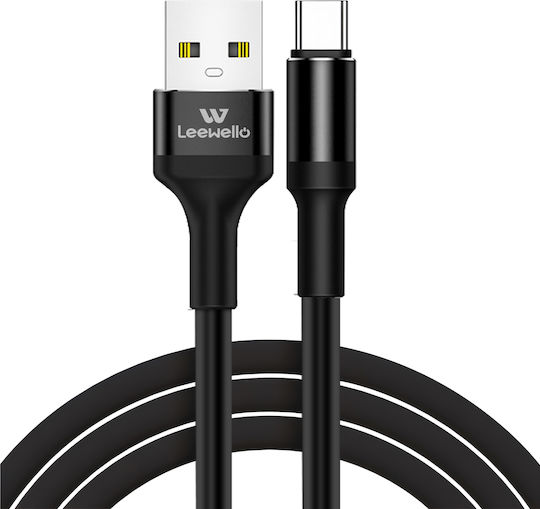 Leewello USB-C zu Blitzkabel Schwarz 2m