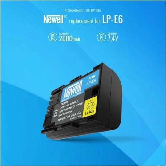 Μπαταρία Φωτογραφικής Μηχανής Lp-e6 369-uniw 2000mAh