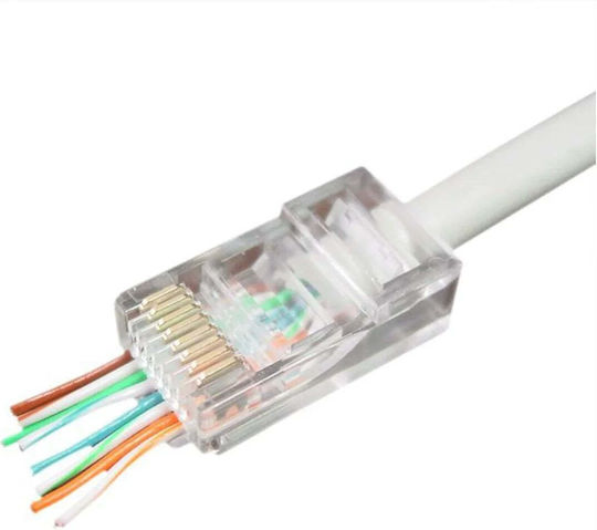 Cablexpert Щепсел RJ-45 мъжки 10бр Прозрачен (LC-PTU-01/10)